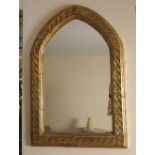 GOTHIC STYLE GILT FRAME PIER MIRROR