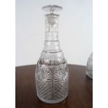 18TH-CENTURY IRISH CUT GLASS DECANTER