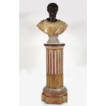 LATE 18TH-CENTURY MARBLE & BRONZE SCULPTURE