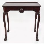 19TH-CENTURY IRISH MAHOGANY SILVER TABLE