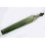 18TH-CENTURY GREEN GLASS BOTTLE