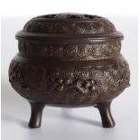 CHINESE QING BRONZE CENSOR