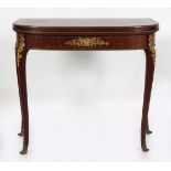 19TH-CENTURY FRENCH KINGWOOD GAMES TABLE