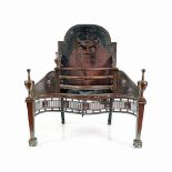 EDWARDIAN GEORGE III STYLE FIRE BASKET