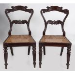 SET OF 6 REGENCY FAUX ROSEWOOD CHAIRS