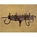 SET OF FOUR BRASS CHURCH CHANDELIERS