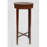 19TH-CENTURY MAHOGANY AND MARQUETRY URN TABLE