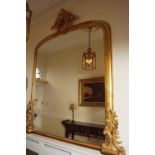 ITEM WITHDRAWN -LARGE 19TH-CENTURY DUBLIN GILT MIRROR