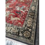 PERSIAN SILK TABRIZ HUNTING RUG