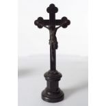 19TH-CENTURY BRONZE CRUCIFIX