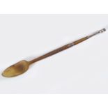 SILVER MOUNTED BONE SPOON