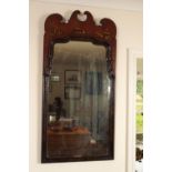 19TH-CENTURY LACQUERED FRAMED MIRROR
