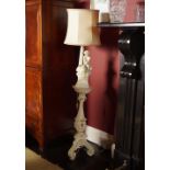 PAINTED FIGURAL TABLE LAMP
