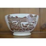 19TH-CENTURY COW BOWL