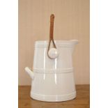 LARGE GLAZED POTTERY MILK PAIL