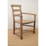 19TH-CENTURY IRISH ELM HEDGE CHAIR