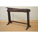19TH-CENTURY ASH AND ELM FLAX GUILLOTINE