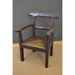 19TH-CENTURY CORK HEDGE CHAIR