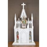 OFFALY NEO-GOTHIC PINE ALTAR PIECE