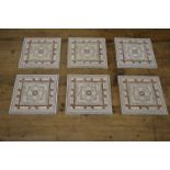 LOT OF SEVEN MINTON TILES