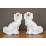 PAIR OF STAFFORDSHIRE DOGS