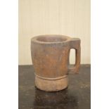 18TH-CENTURY DUG OUT DRINKING VESSEL