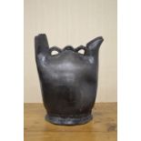 RARE 18TH-CENTURY LEATHER DRINKING VESSEL