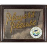 VINTAGE PLAYER'S ADVERTISING MIRROR