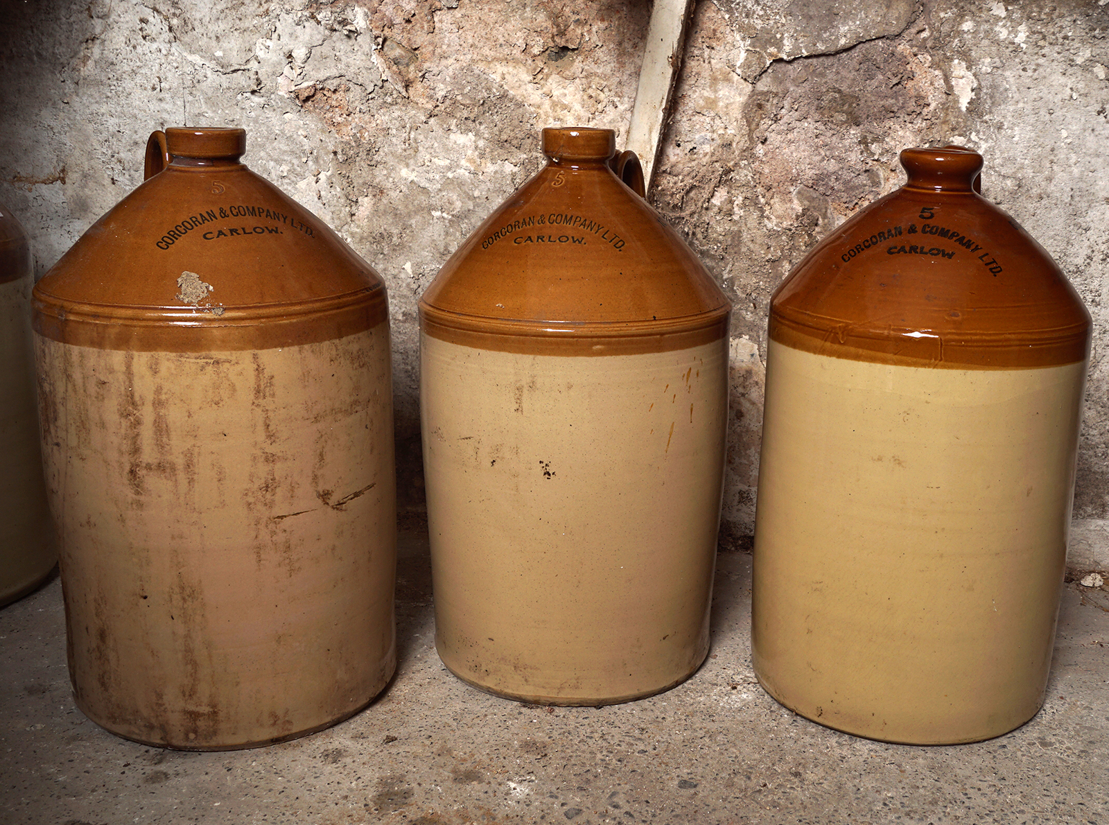 3 CORCORAN & CO. CARLOW EARTHENWARE JUGS - Image 3 of 3