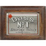 VINTAGE BASS ADVERTISING MIRROR