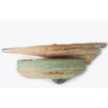 2 ANTIQUE WOODEN MODEL BOATS