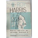 VINTAGE ROY HARRIS ADVERTISING SHOWCARD