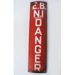 VINTAGE METAL DANGER SIGN