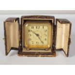 BRASS TRAVEL CLOCK