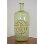 LARGE FRENCH GLASS BOTTLE