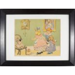OLD NURSERY RHYME LITHOGRAPHIC PRINTS