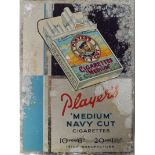 PLAYERS CIGARETTE TIN SHOWCARD