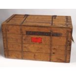 ORIGINAL SIDE EFFECTS CUNARD LINE SHIPPING TRUNK