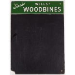 VINTAGE WILLS'S WOODBINES BLACKBOARD