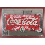 VINTAGE COCA COLA ADVERTISING MIRROR