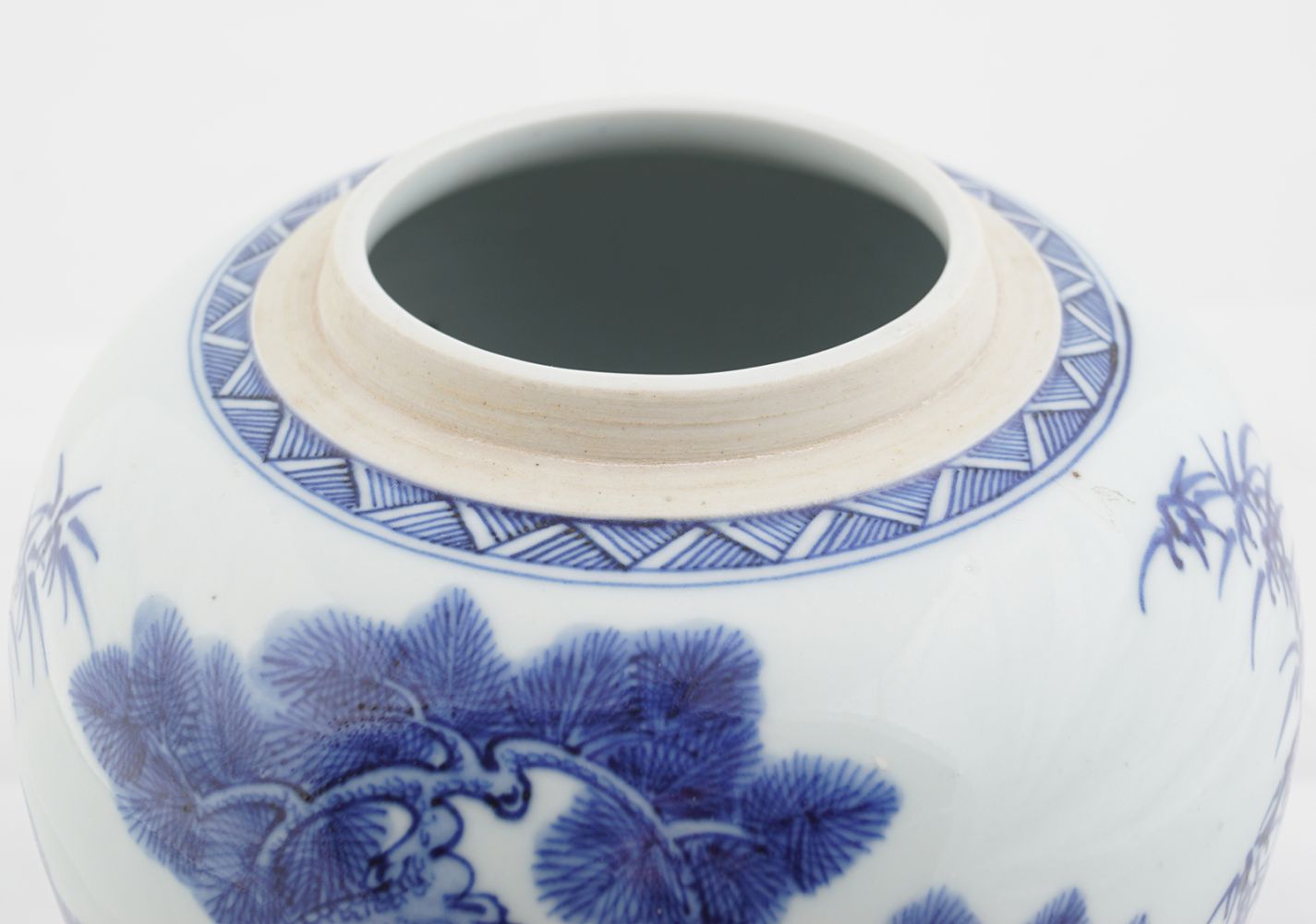 CHINESE QING BLUE & WHITE GINGER JAR - Image 2 of 6