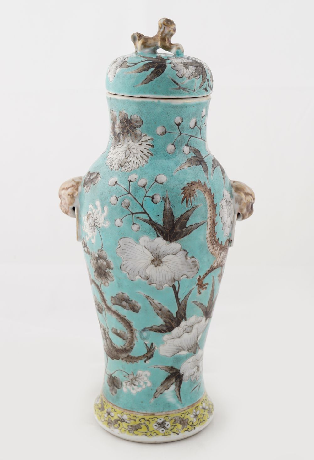 19TH-CENTURY CHINESE TURQUOISE GLAZED VASE