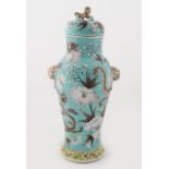 19TH-CENTURY CHINESE TURQUOISE GLAZED VASE