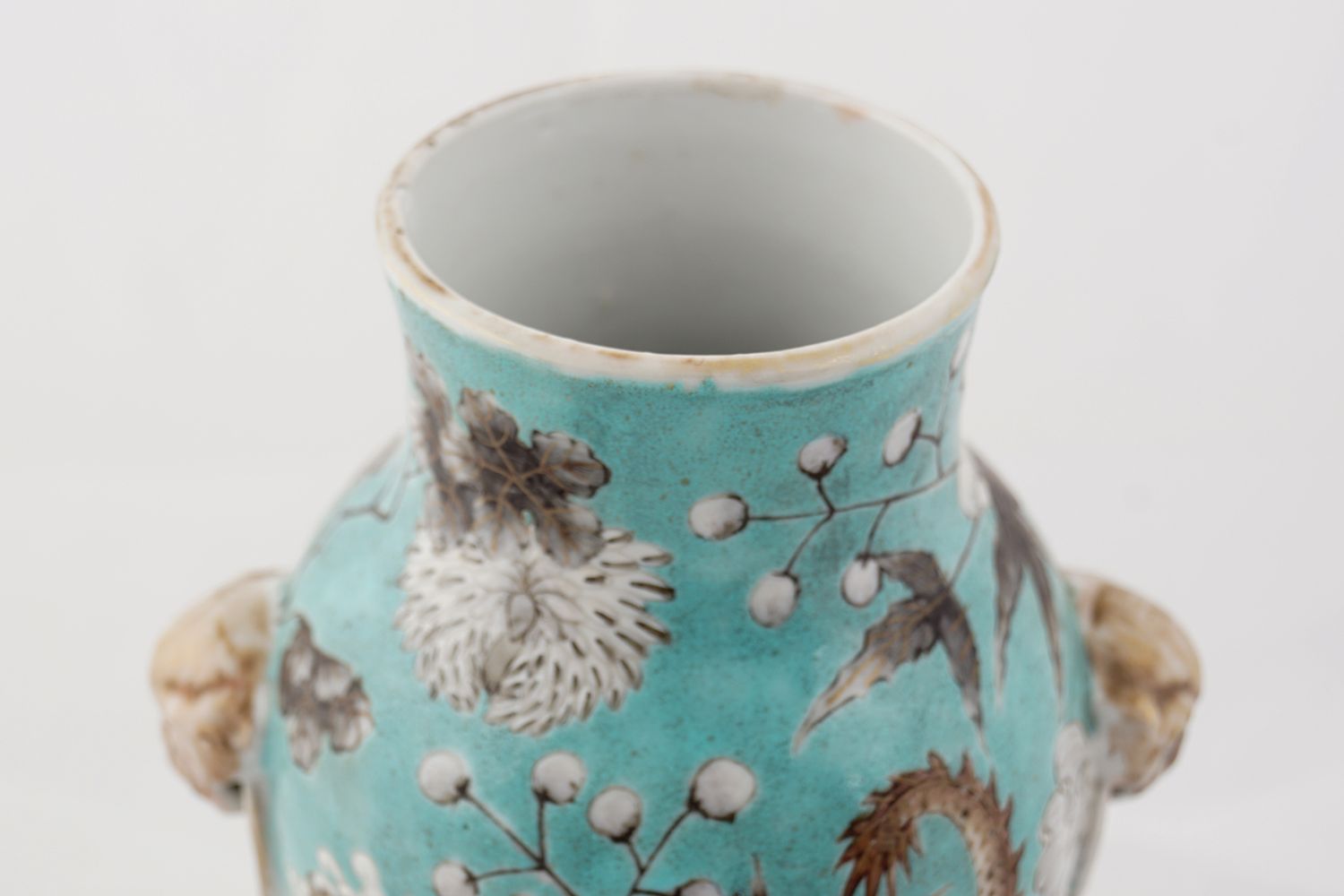 19TH-CENTURY CHINESE TURQUOISE GLAZED VASE - Image 4 of 8