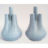 PAIR OF CHINESE QING CLAIR DE LUNE VASES