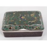 19TH-CENTURY JAPANESE SILVER & ENAMELLED BOX