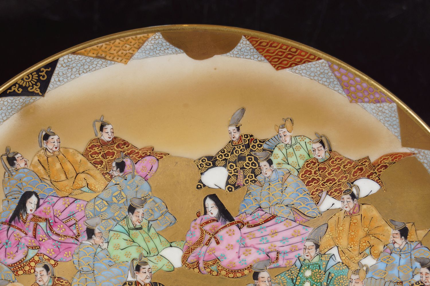 JAPANESE MEIJI CERAMIC PLATE - Image 4 of 8