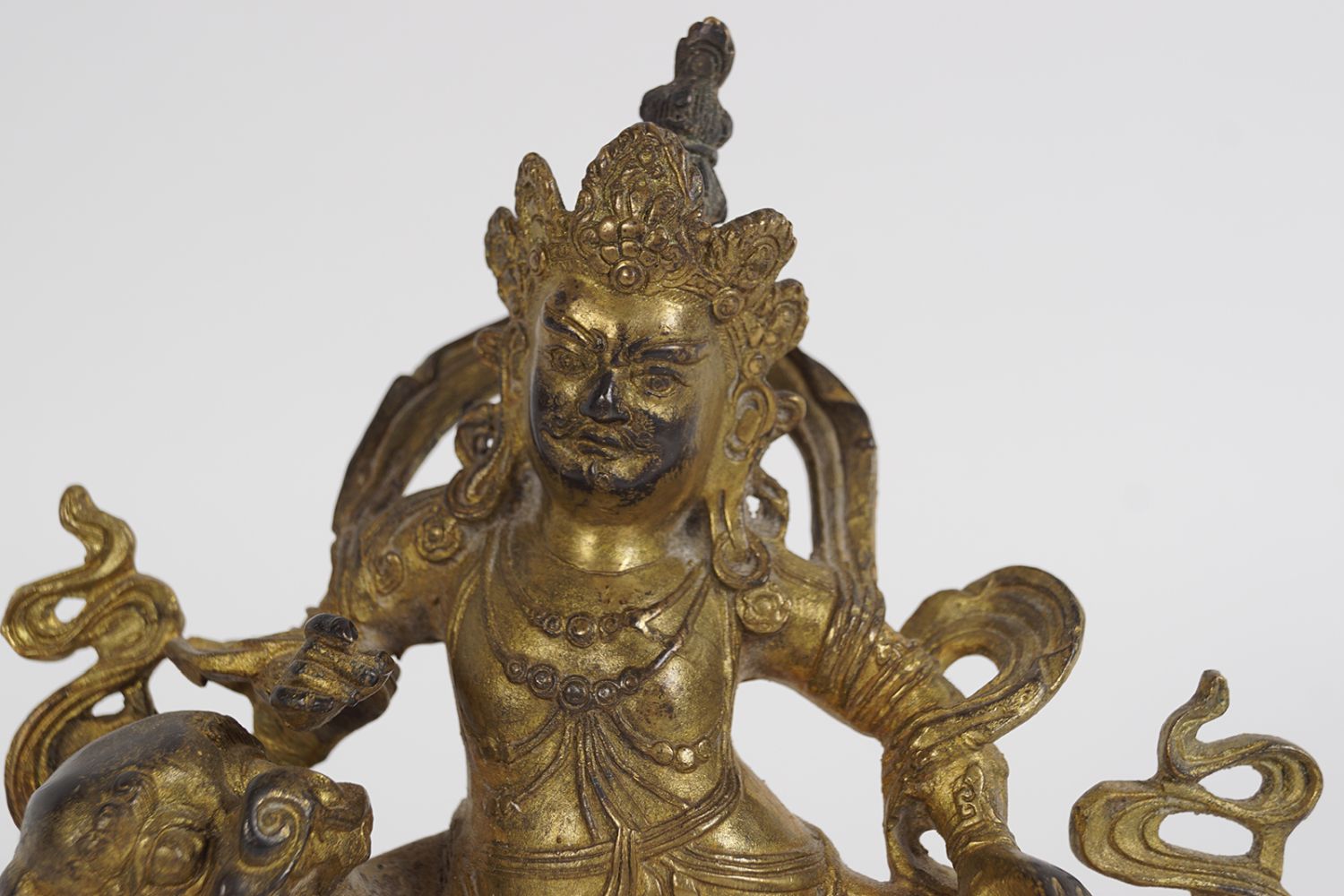 SINO-TIBETAN GILT BRONZE BUDDHA - Image 2 of 8