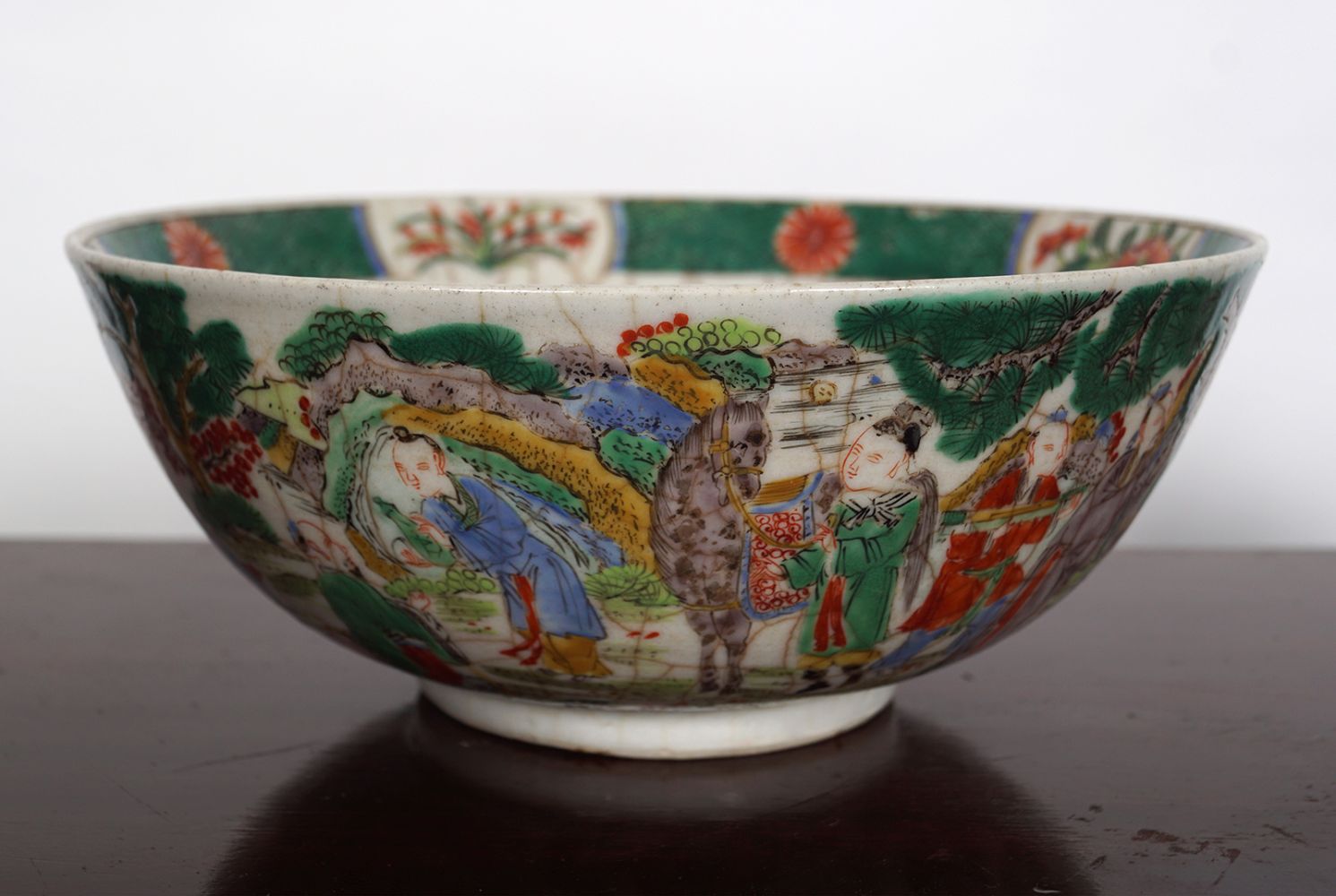 CHINESE FAMILLE VERTE SCHOLAR'S BOWL - Image 4 of 7