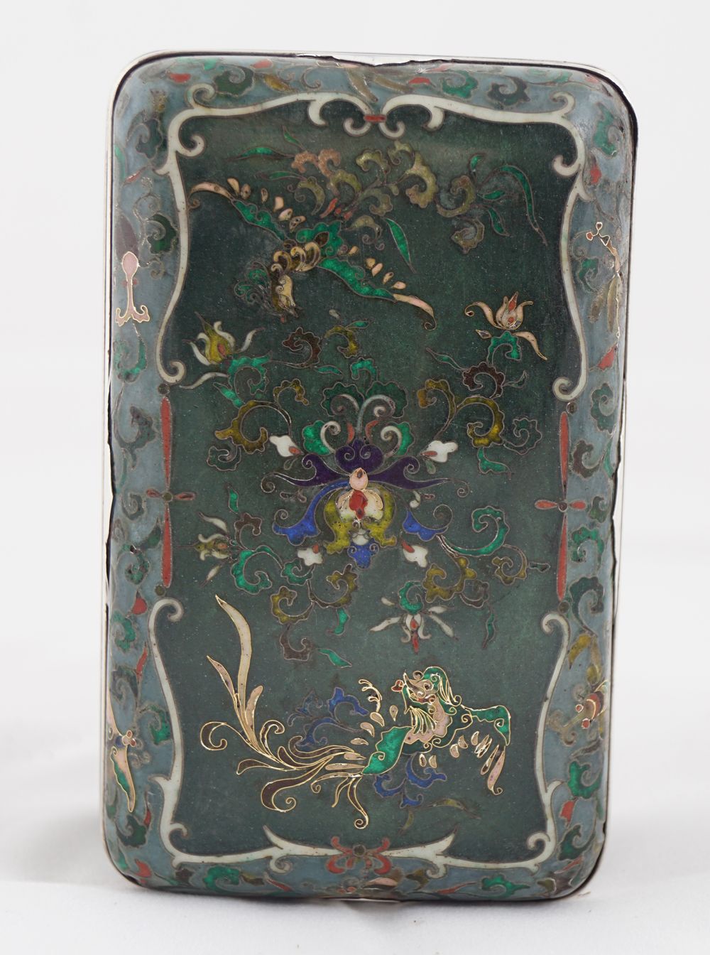 19TH-CENTURY JAPANESE SILVER & ENAMELLED BOX - Image 5 of 5